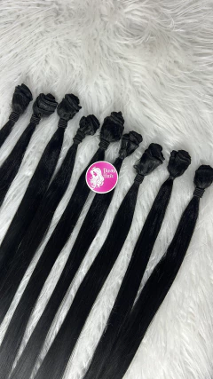 Tela fibra de colágeno preto LISO (colocação fixa) na internet