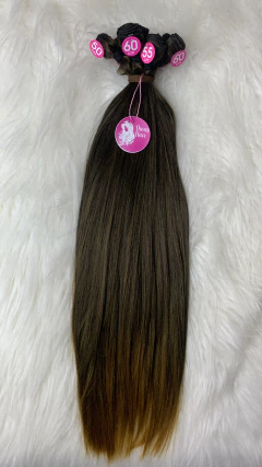 Tela fibra de colágeno castanho com as pontas iluminadas 320g (colocação fixa) - comprar online