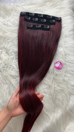 KIT 3 telas marsala 75cm no fibra de colágeno - tic tac - Divashairbrasil