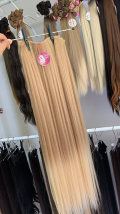 KIT 3 telas loiro PRAIANO #24 com as pontas claras FIBRA DE COLÁGENO - tic tac