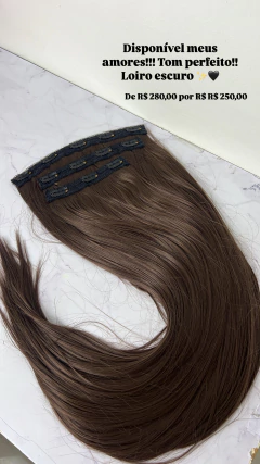 KIT 3 telas liso castanho claro/ loiro escuro #06 75cm fibra de colágeno - comprar online