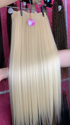 KIT 3 telas loiro claro 75cm fibra de colágeno - tic tac #613 - Divashairbrasil