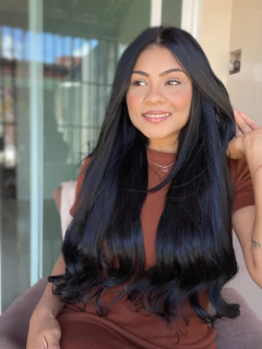 Imagem do KIT 3 telas preto ondulado #01 65cm fibra de colágeno - tic tac