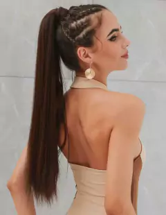 Rabo de cavalo castanho claro #08 ( Velcro) 70cm - comprar online