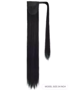 Rabo de cavalo Preto 70cm - Divashairbrasil