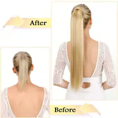 Rabo de cavalo loiro com mechas #27/613 (velcro) 70cm - loja online