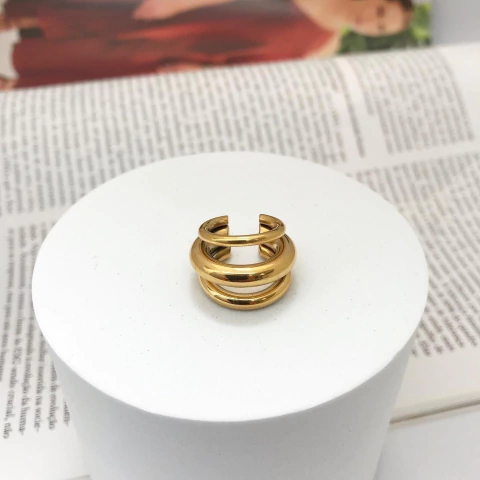 Piercing Fake Semijoia Triplo Raia