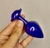 Plug Anal Roxo com Glitter tam M - comprar online