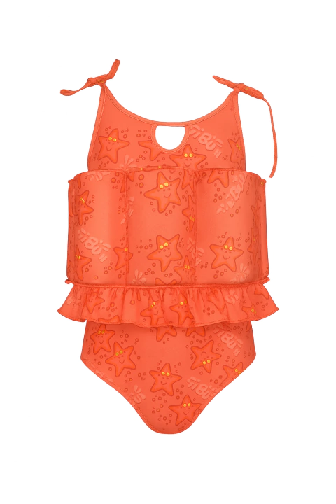 Roupa Flutuante - Bóia Infantil - Coral Estrelado - Alcinha