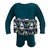 Roupa Flutuante - Bóia Infantil - Shark Verde Escuro - Manga Longa