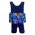 Roupa Flutuante - Bóia Infantil - Monstrinho Azul Marinho - Camiseta