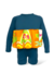 Roupa Flutuante - Bóia Infantil - Shark Laranja - Manga Longa