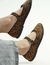 5411 MARY JANE PIEL GAMUZA LEOPARDO - comprar en línea