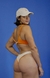 Calcinha dupla face asadelta Baunilha + Tangerina (off white + laranja) - A'oia Sportswear
