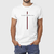 Camiseta Masculina de Algodão California Traço Premium Branco Atacado