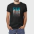 Camiseta masculina de algodão preta com estampa San Francisco