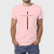Camiseta Masculina de Algodão California Traço Premium Rosa Atacado