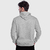 Moletom Canguru Masculino Cinza Liso Atacado