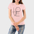 Camiseta Feminina de Algodão Love Premium Rosa Atacado