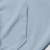 Detalhe do moletom canguru masculino azul claro, mostrando a textura e o bolso frontal.