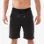 Bermuda moletom masculina preta, ideal para conforto e estilo casual.