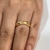 ANEL X CRUZADO MICROCRAVEJADO 18K