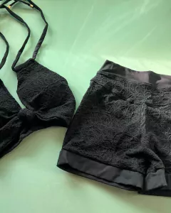 Conjunto Vitória Poliamida encorpado zero transparência - Arco-íris Moda Fitness