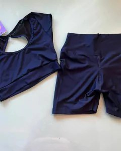 Conjunto short Poliamida encorpado zero transparência - comprar online