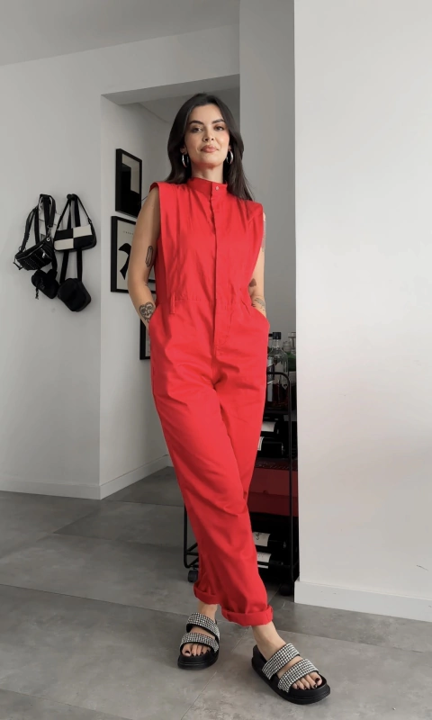 MACACÃO AMPULHETA // VERMELHO