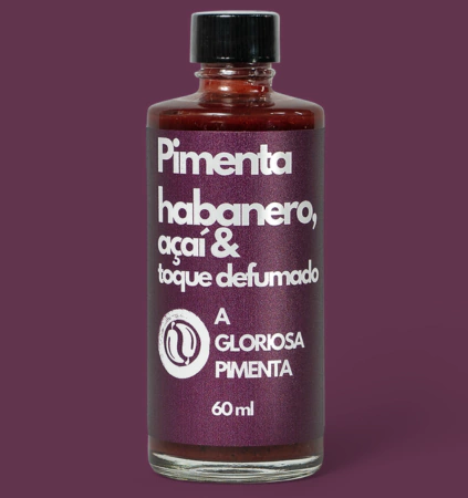 Molho de Pimenta Habanero com Açaí e Toque Defumado A Gloriosa Pimenta