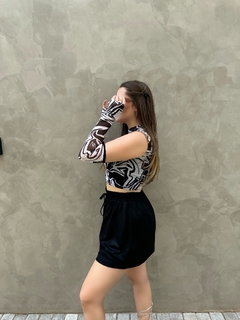 Cropped Mia - Estampado - PpBlue