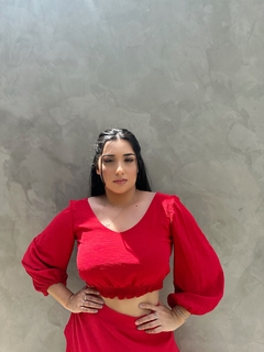 Cropped Flavia - Vermelho