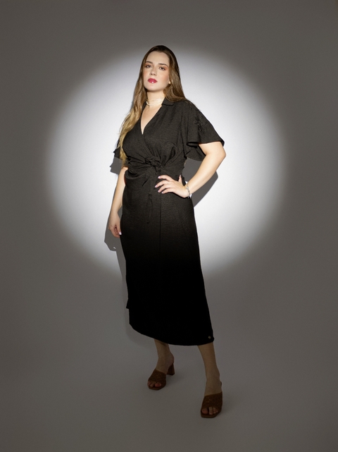 Vestido Flora - Preto