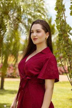 Imagem do Vestido Flora - Bordô