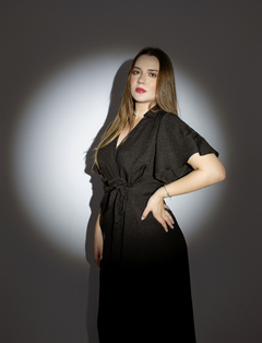 Vestido Flora - Preto - comprar online