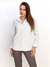 Camisa Rayada Algodon Celeste Malibu - tienda online