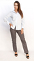 Camisa Rayada Algodon Celeste Malibu