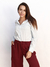 Camisa Rayada Algodon Celeste Malibu - comprar online