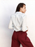 Camisa Rayada Algodon Celeste Malibu en internet