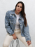 Campera Jean Oversize Strass Rockie