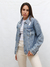 Campera Jean Oversize Strass Rockie - comprar online