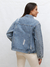 Campera Jean Oversize Strass Rockie - tienda online