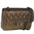 Bolsa média em couro legítimo com fecho giratório e alça em corrente. Compacta, prática e sofisticada, feita artesanalmente no Brasil. Compre agora, na Zambeze!