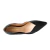 Imagem do Scarpin Luxe Feminino Em Couro Bico fino Salto Médio Preto 8451