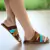 Chinelo Feminina Rasteira Colorida Retrô Vintage Confortável CV2746 na internet
