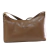 Bolsa feminina de couro legítimo ZAMBEZE, design bicolor elegante, bege e preto, com alça transversal versátil. Acabamento premium, durável e prática para o dia a dia.