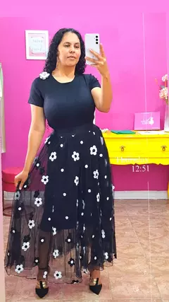 SAIA MARGARIDA COM TULE - Atelie Helena Carla 