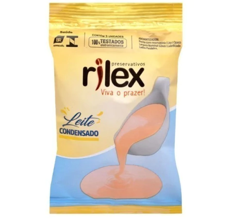 Preservativo Leite Condensado 03 Unidades Rilex