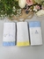 Kit ￼Fraldas de Pano - Bordado Rococó | 100% algodão 60cm × 70cm - Kit com 3 unidades