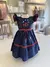 Vestido Berenice - Azul Marinho - Natal - Tamanho: 1 Ano - comprar online